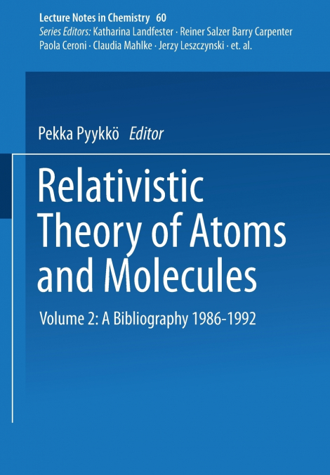 Relativistic Theory of Atoms and Molecules II