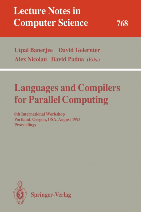 Languages and Compilers for Parallel Computing