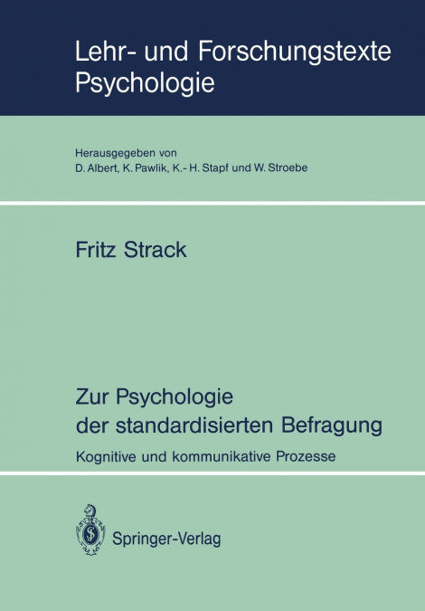 Zur Psychologie der standardisierten Befragung