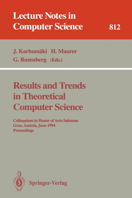 Results and Trends in Theoretical Computer Science