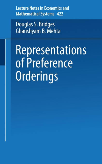 Representations of Preference Orderings