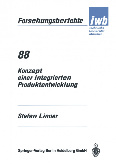 Konzept einer integrierten Produktentwicklung