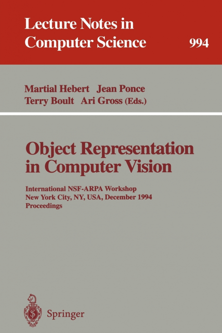 Object Representation in Computer Vision