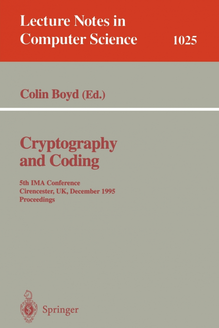 Cryptography and Coding
