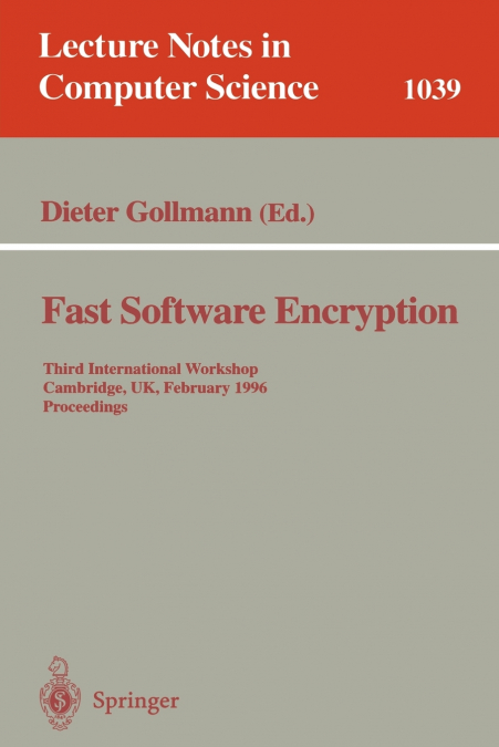 Fast Software Encryption