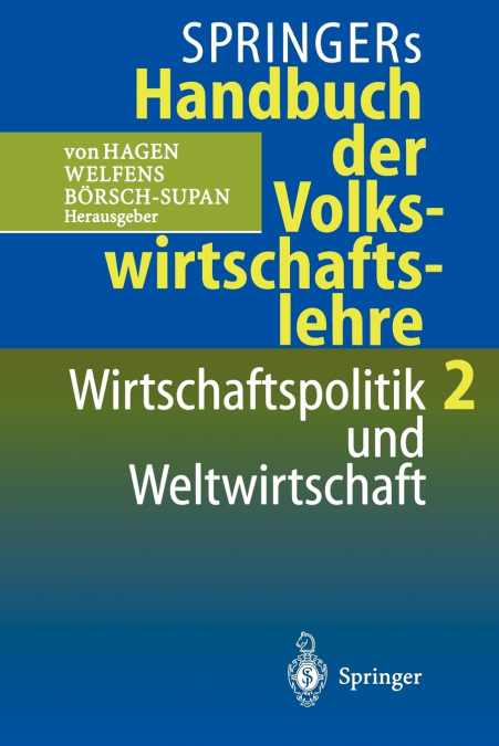 Springers Handbuch der Volkswirtschaftslehre 2