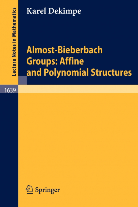 Almost-Bieberbach Groups