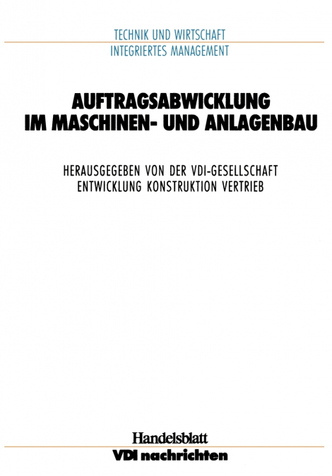 Auftragsabwicklung im Maschinen- und Anlagebau