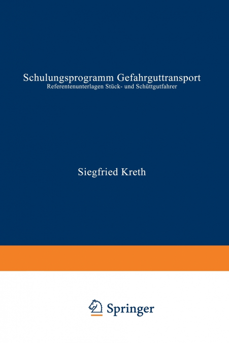 Schulungsprogramm Gefahrguttransport