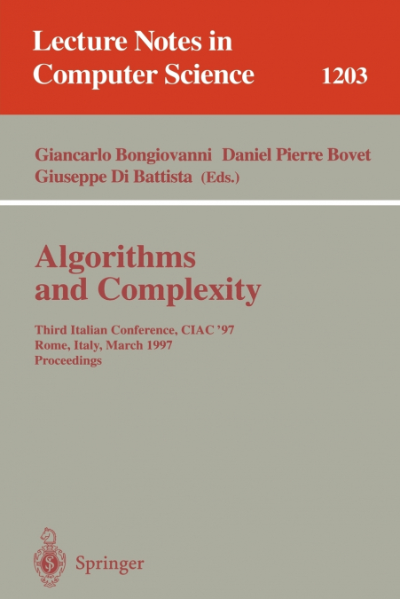 Algorithms and Complexity