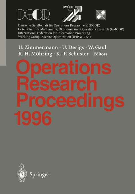 Operations Research Proceedings 1996