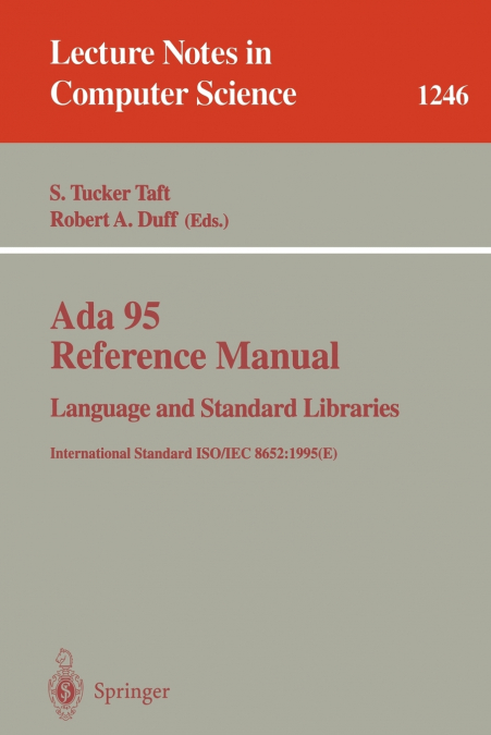 Ada 95 Reference Manual. Language and Standard Libraries