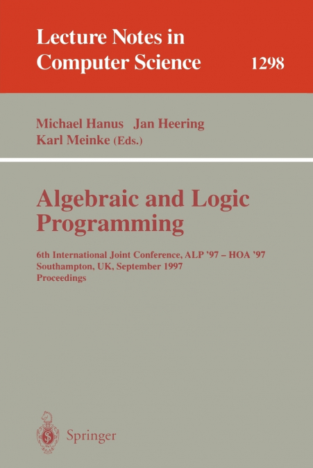 Algebraic and Logic Programming