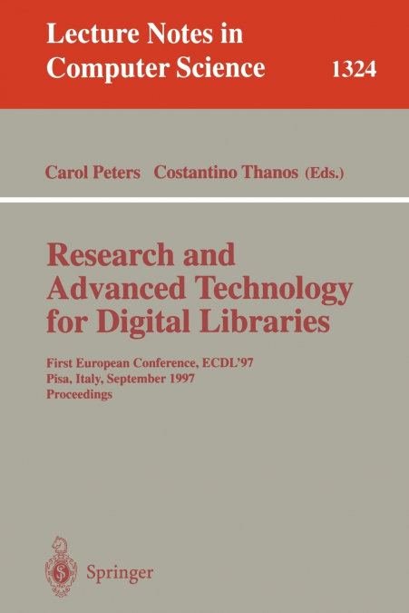 Research and Advanced Technology for Digital Libraries