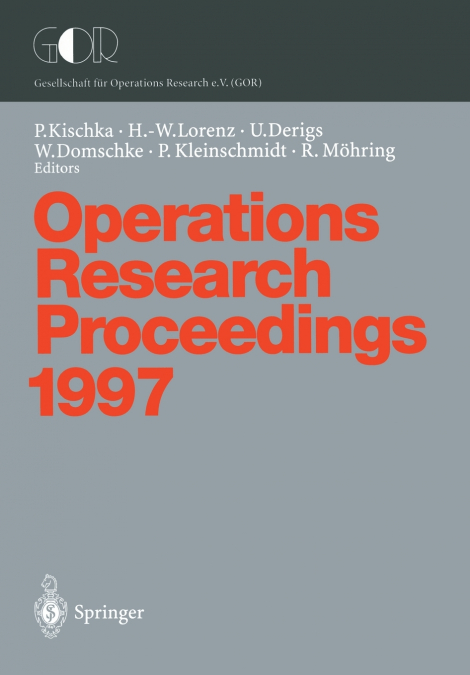 Operations Research Proceedings 1997