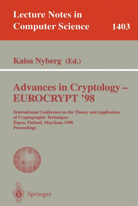 Advances in Cryptology - EUROCRYPT ’98