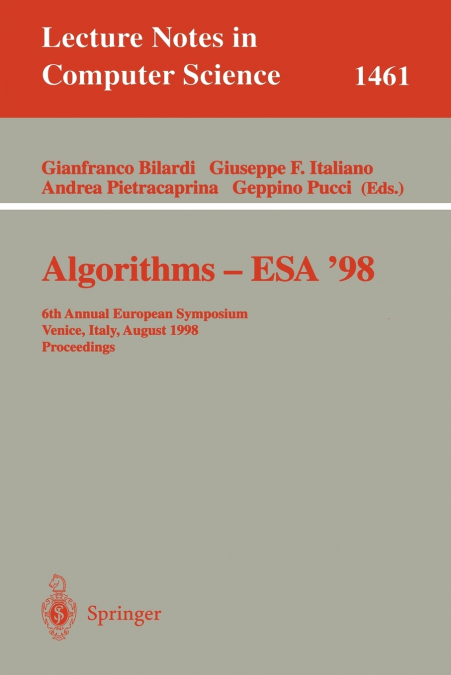 Algorithms - ESA ’98