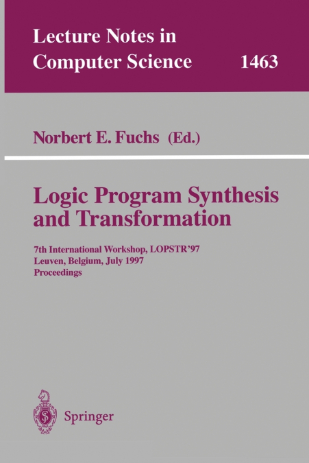 Logic Program Synthesis and Transformation