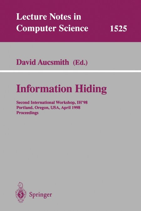 Information Hiding