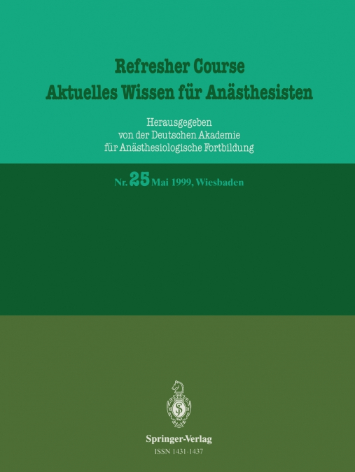 Aktuelles Wissen für Anästhesisten