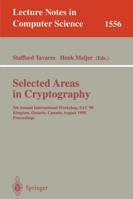 Selected Areas in Cryptography