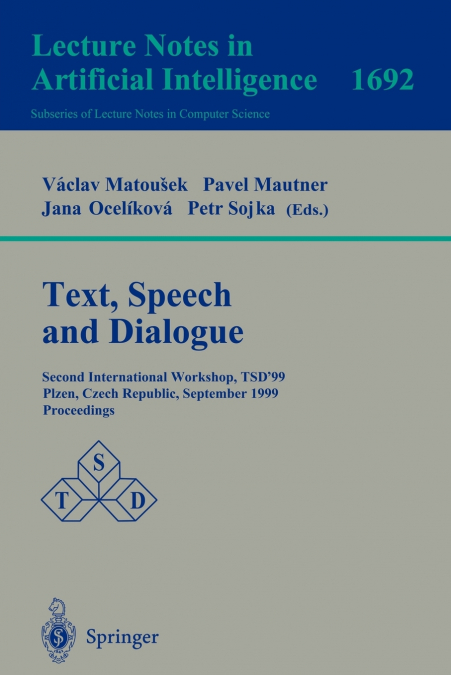 Text, Speech and Dialogue