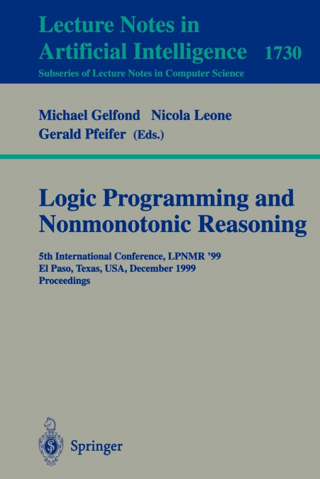 Logic Programming and Nonmonotonic Reasoning