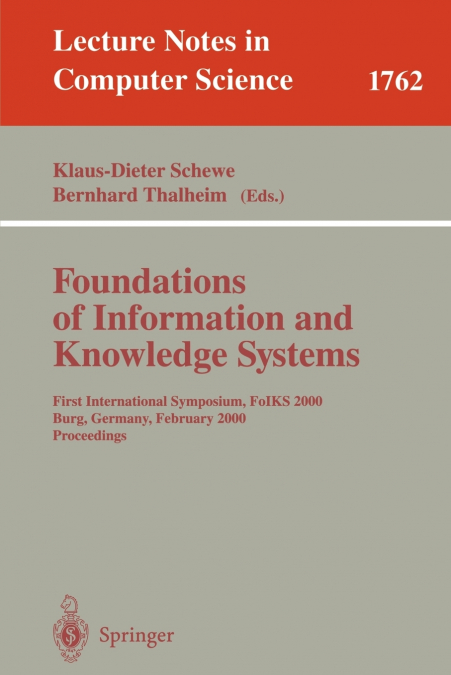 Foundations of Information and Knowledge Systems