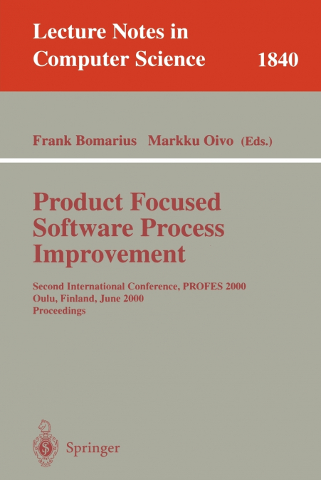 Product Focused Software Process Improvement