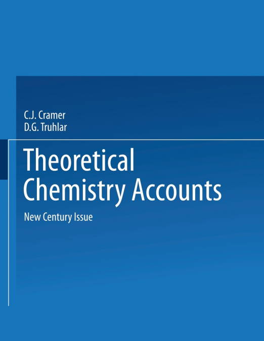Theoretical Chemistry Accounts