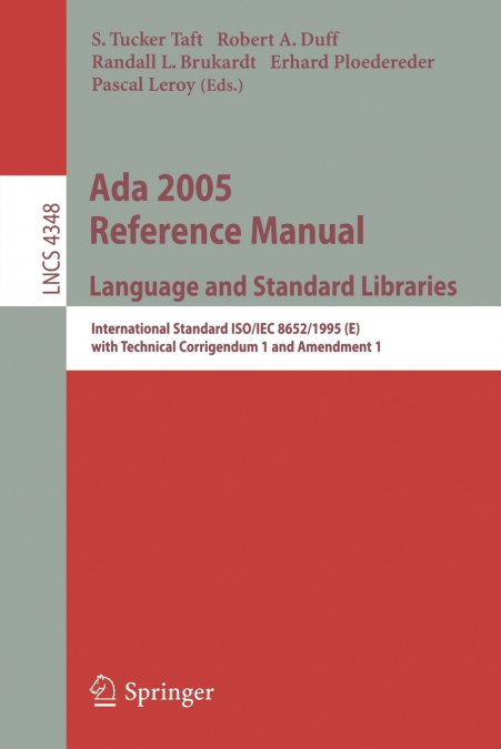 Ada 2005 Reference Manual. Language and Standard Libraries