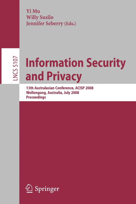 Information Security and Privacy