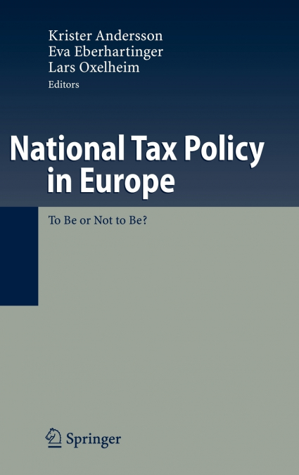 National Tax Policy in Europe