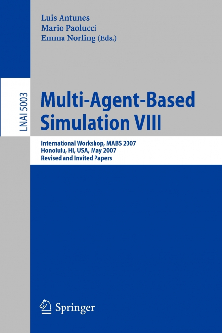 Multi-Agent-Based Simulation VIII