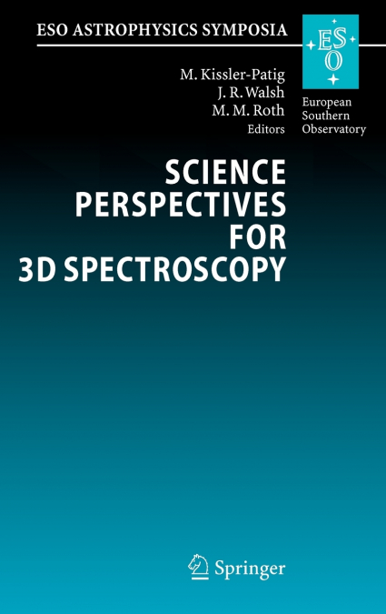 Science Perspectives for 3D Spectroscopy