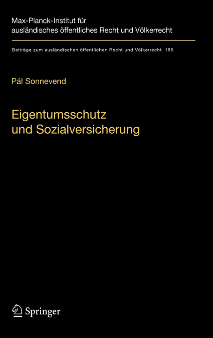 Eigentumsschutz und Sozialversicherung