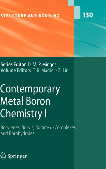 Contemporary Metal Boron Chemistry I