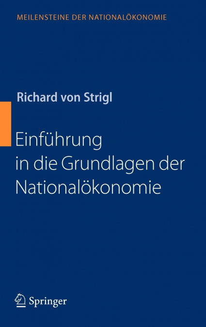 Einführung in die Grundlagen der Nationalökonomie