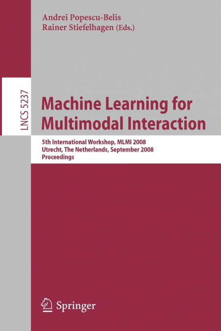 Machine Learning for Multimodal Interaction