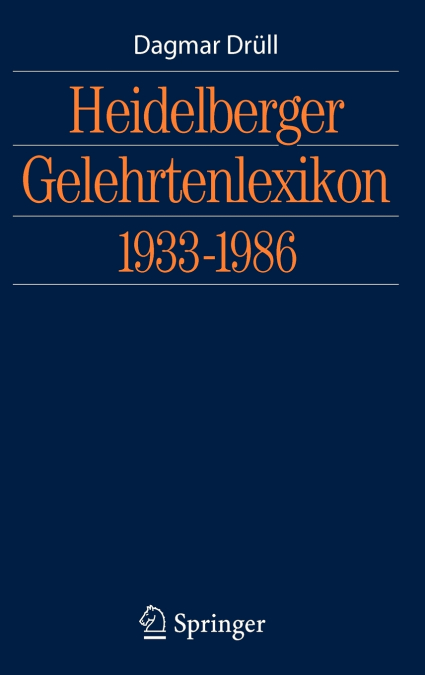 Heidelberger Gelehrtenlexikon 1933-1986