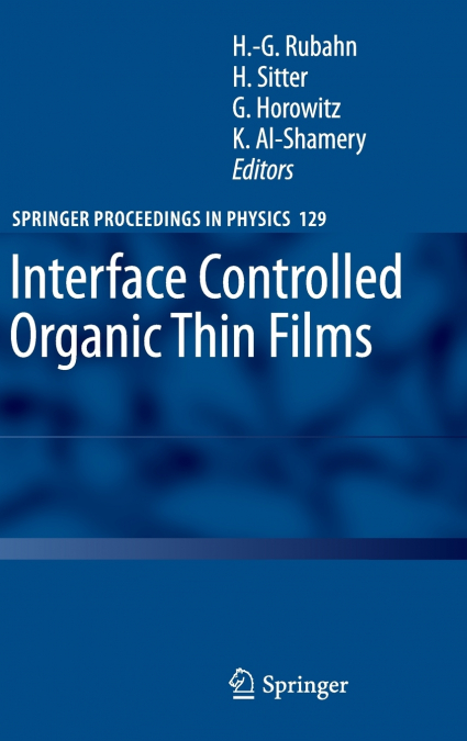 Interface Controlled Organic Thin Films