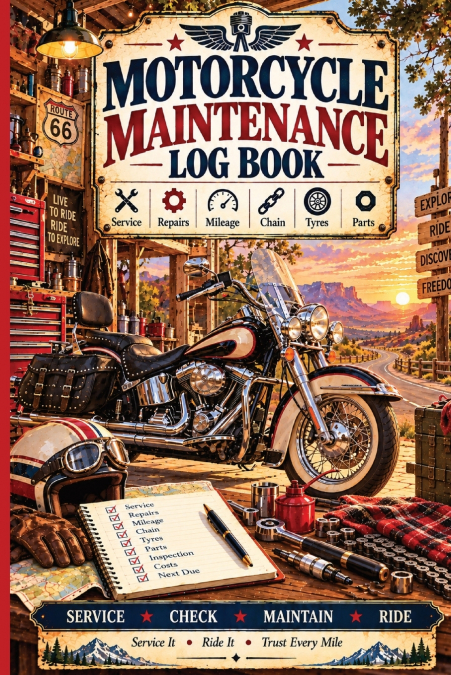 Motorcycle Maintenance Log Book
