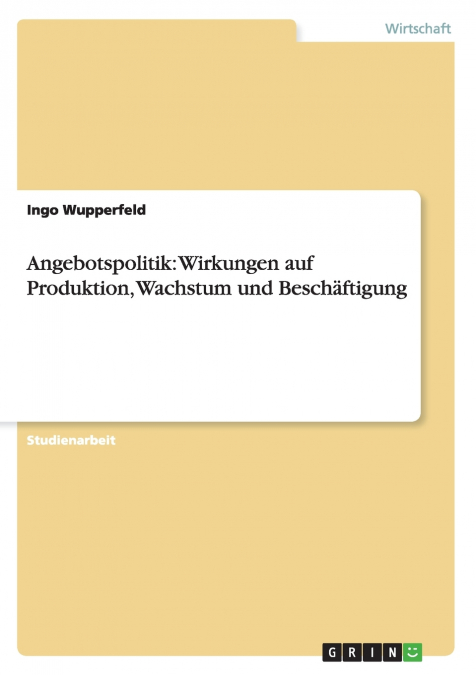 Angebotspolitik