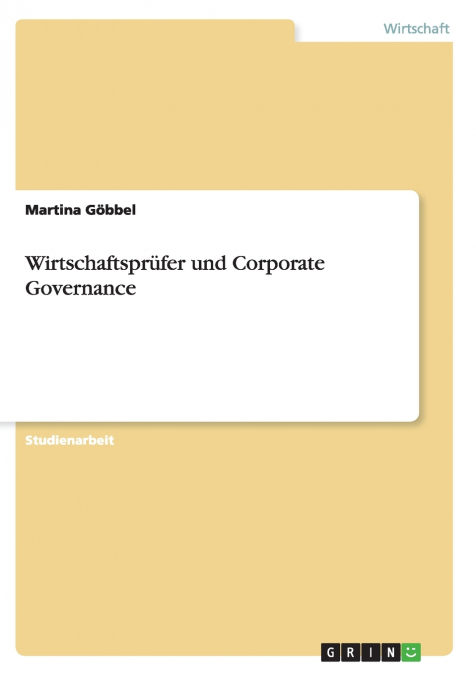 Wirtschaftsprüfer und Corporate Governance