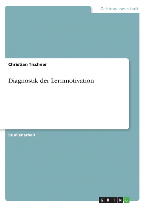 Diagnostik der Lernmotivation