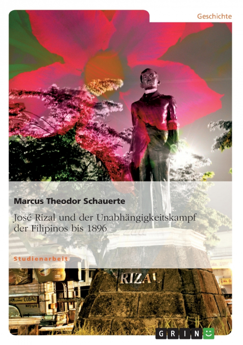 José Rizal und der Unabhängigkeitskampf der Filipinos bis 1896