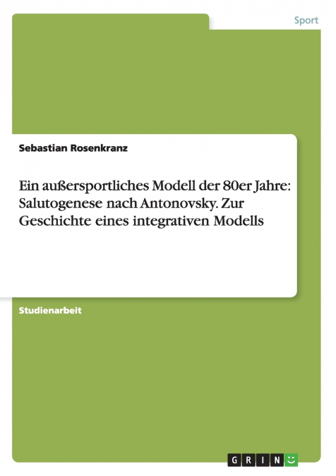 Ein außersportliches Modell der 80er Jahre
