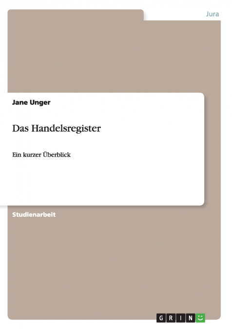 Das Handelsregister
