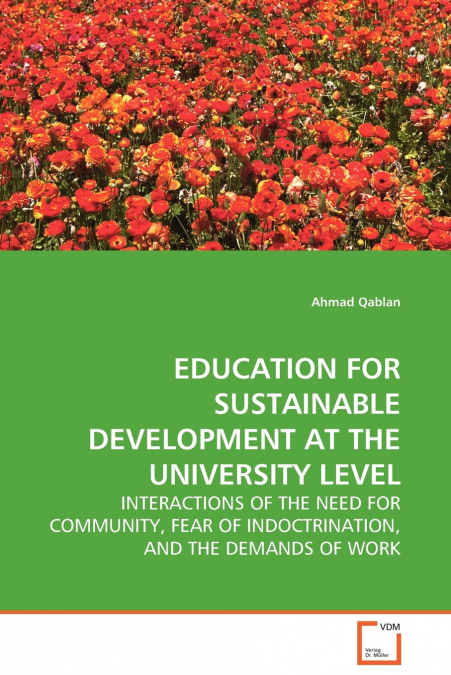 EDUCATION FOR SUSTAINABLE DEVELOPMENT AT THE  UNIVERSITY LEVEL