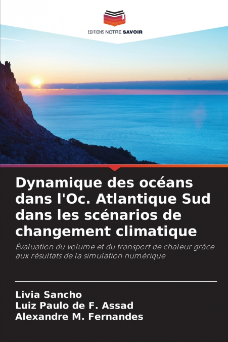 Dynamique des océans dans l’Oc. Atlantique Sud dans les scénarios de changement climatique